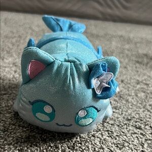 BNWOT APHMAU Sparkly Blue Mermaid Cat Plush Toy